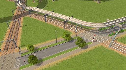 Steam: Train Tracks With Monorail