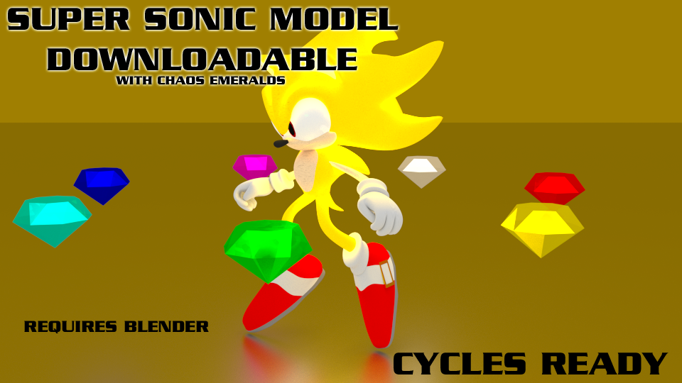 Super Sonic & Chaos Emeralds